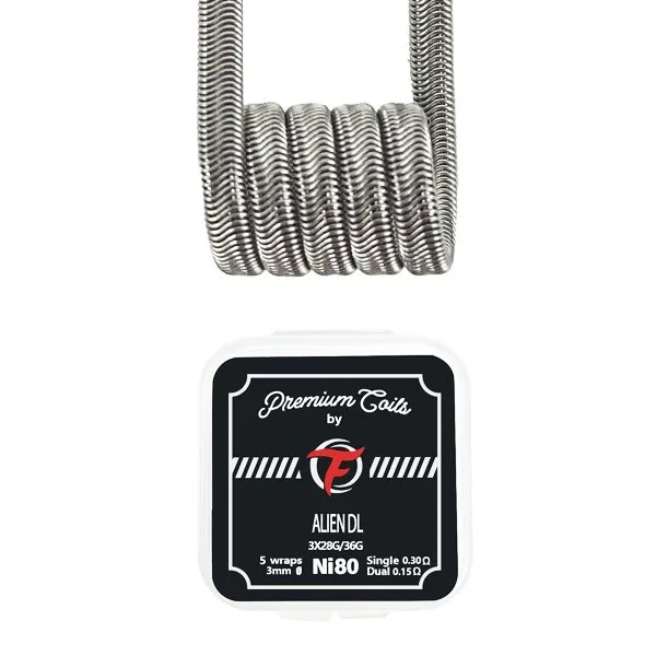 Coils préfaits Alien DL en Ni80 de 0,30 ohm de Fumytech
