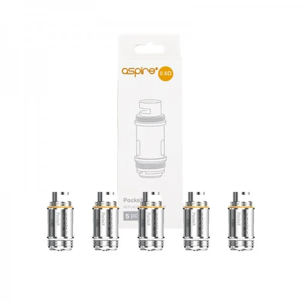 Résistances PockeX 0.6/1.2Ω (5pcs) - Aspire - image 2