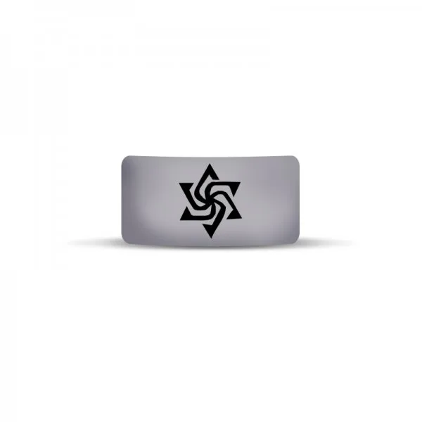 Vape Band Gris Logo Etoile 22 à 26mm (10PCS)