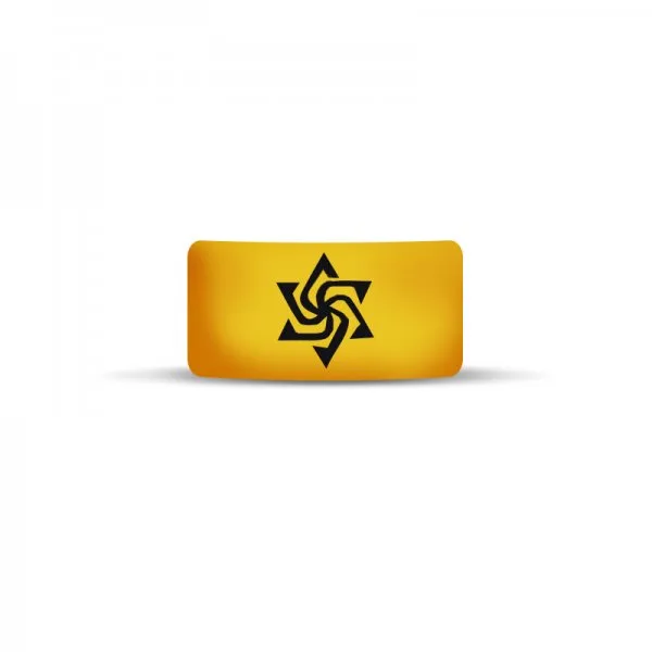 Vape Band Jaune Logo Etoile 22 à 26mm (10pcs)