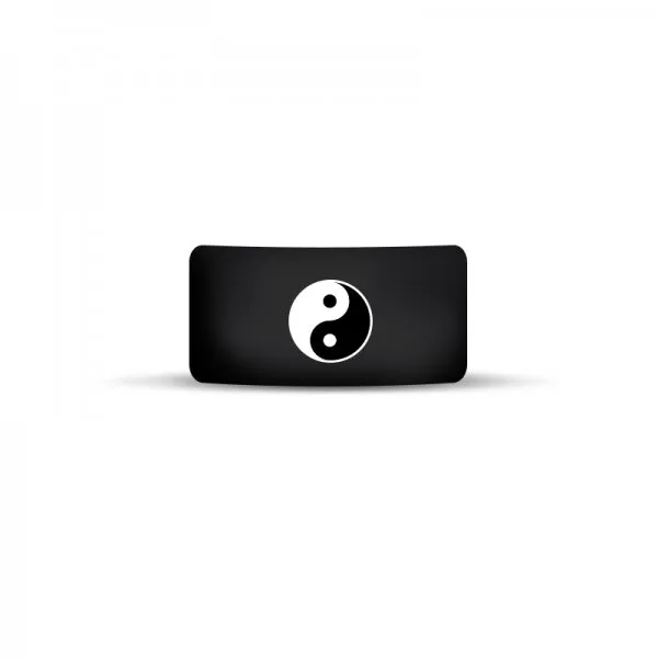 Vape Band Noir Logo Ying-Yang 22 à 26mm (10pcs) - image 2