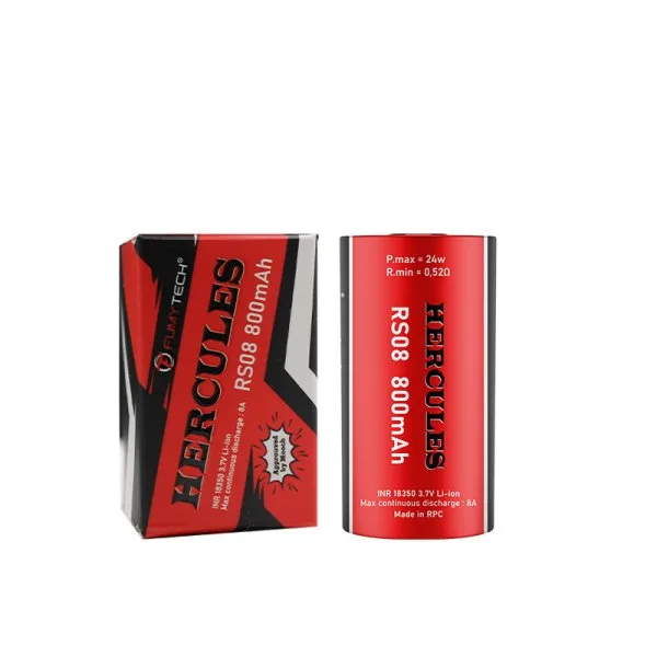 Accu RS08 18350 800mAh 8A - Hercules by Fumytech - image 2