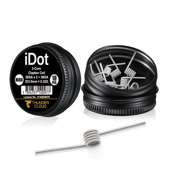 2-Core Clapton Coils Ni80 0.32Ω (10pcs) - Thunder Cloud - image 3
