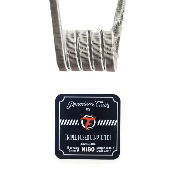 Triple Fused Clapton DL Ni80 0.30Ω New Version (10pcs) - Fumytech - image 2
