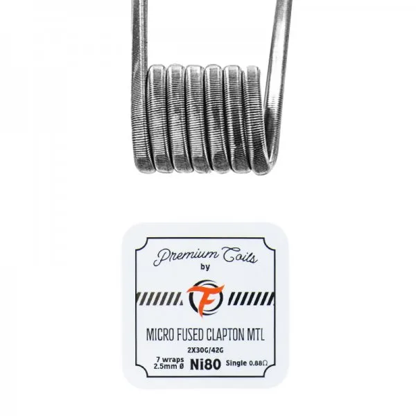 Micro Fused Clapton MTL Ni80 0.88Ω New Version (10pcs) - Fumytech - image 2
