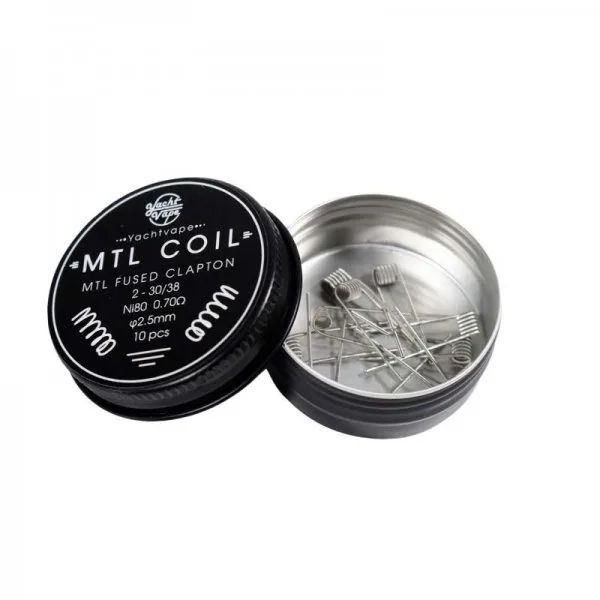 Mtl Fused Clapton 2-30/38 ni80 0.70Ω  2.5mm (10pcs) - Yachtvape - image 3