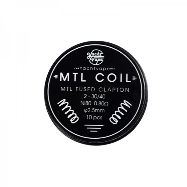 Mtl Coil Mtl Fused Clapton 2-30/40 ni80 0.80Ω  2.5mm (10pcs) - Yachtvape - image 2