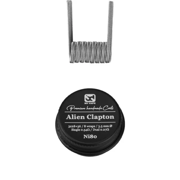 Alien Clapton Ni80 0.54Ω Handmade (2pcs) - BD Vape - image 2