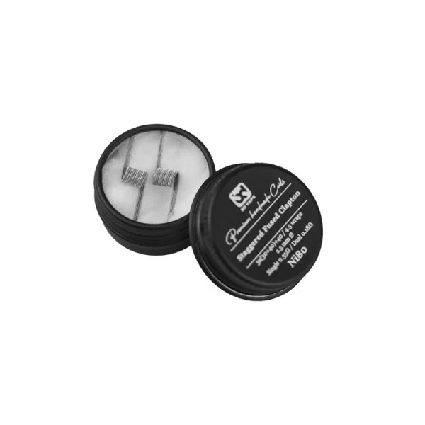 Staggered Fused Clapton Ni80 0.35Ω Handmade (2pcs) - BD Vape - image 3