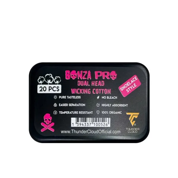 Lacets de Coton Bonza Pro Dual Head (20pcs) - Thunder Cloud x Vaping Bogan - image 2