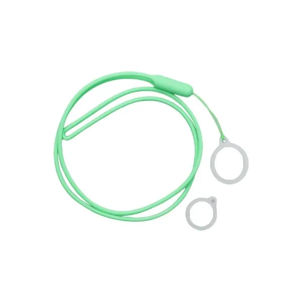 Lanière Réglable Avec Anneau Silicone Pastel Green (1pc)