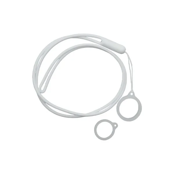 Lanière Réglable Avec Anneau Silicone White (1pc) - image 2