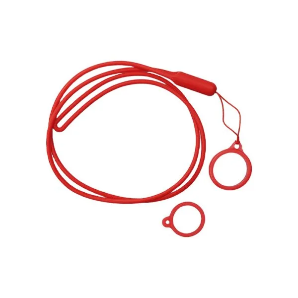 Lanière Réglable Avec Anneau Silicone Red (1pc) - image 2