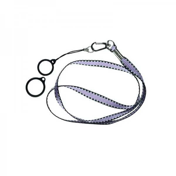 Lanière Flat Avec 2 Anneaux Silicone Purple (1pc)