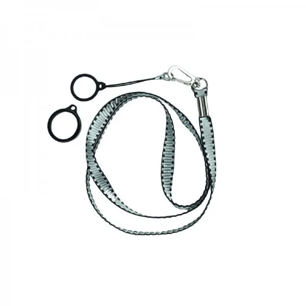 Lanière Flat Avec 2 Anneaux Silicone Grey (1pc) - image 2