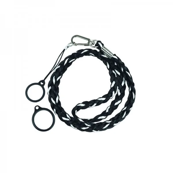 Lanière Weave Avec 2 Anneaux Silicone Black + Grey (1pc) - image 2
