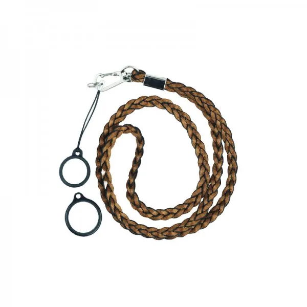 Lanière Weave Avec 2 Anneaux Silicone Brown (1pc) - image 2