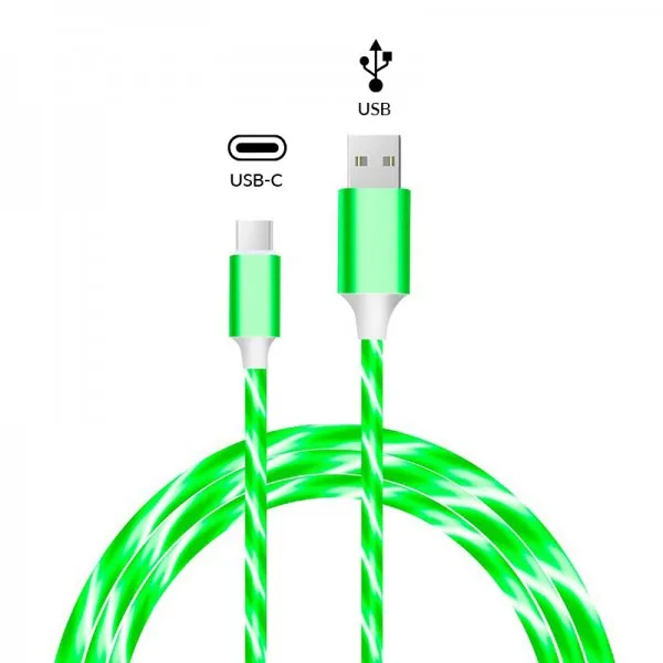 Câble Charge Rapide USB-A Vers USB-C Lumineux - image 4
