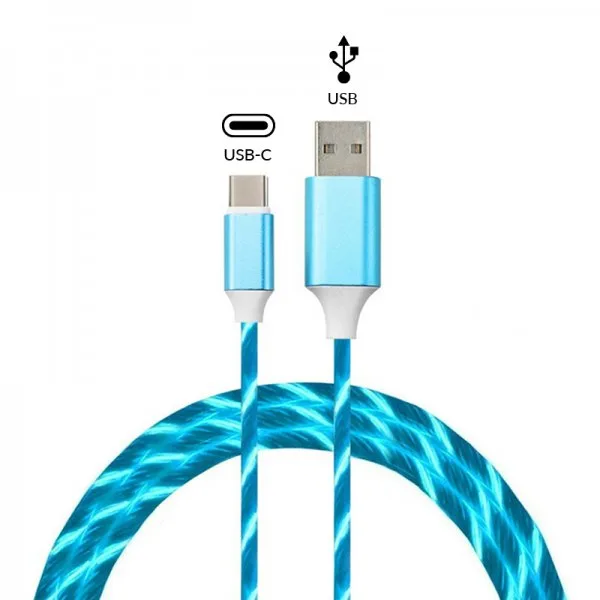 Câble Charge Rapide USB-A Vers USB-C Lumineux - image 5