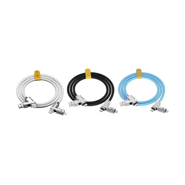 Câble Chargement Rapide USB-A Vers Lightning et USB-C Vers USB-C 1M - image 3