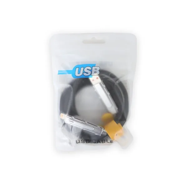 Câble Chargement Rapide USB-A Vers Lightning et USB-C Vers USB-C 1M - image 4