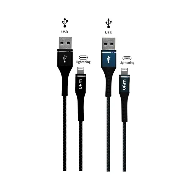 Câble de Charge renforcé TYPE-A vers Lightning 1m (1pc) - WYN Access - image 2