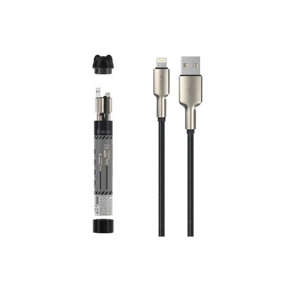 Câble de Charge USB-A vers Lightning (1pc) - Bubble Fish Series Zinc by DEVIA - image 3