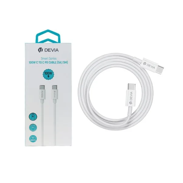 Câble USB-C à USB-C 1.5m 100W - Devia - image 5