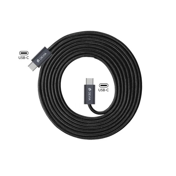 Câble USB-C à USB-C 2m 240W - Devia - image 2