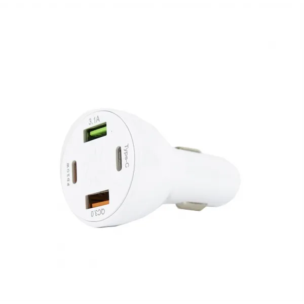 Chargeur Rapide Voiture 4 Ports - BK362-2PD (Blanc) - image 4