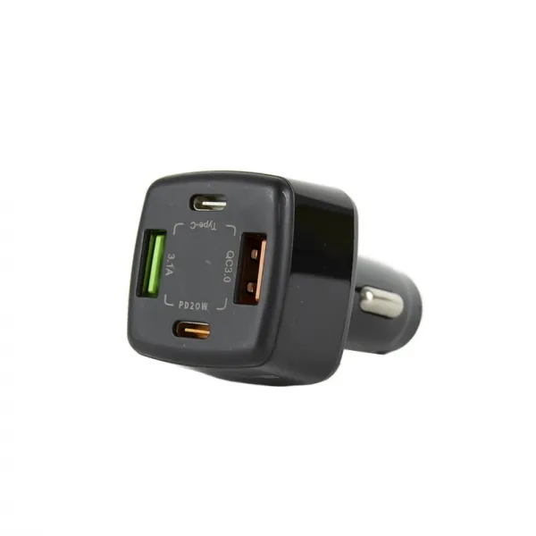 Chargeur Rapide Voiture 4 Ports - BK365-2PD (Noir) - image 3