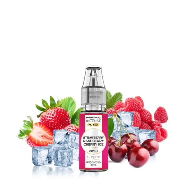Strawberry Raspberry Cherry Ice Nic Salts 10ml - Intense by Tornadoliq - image 6