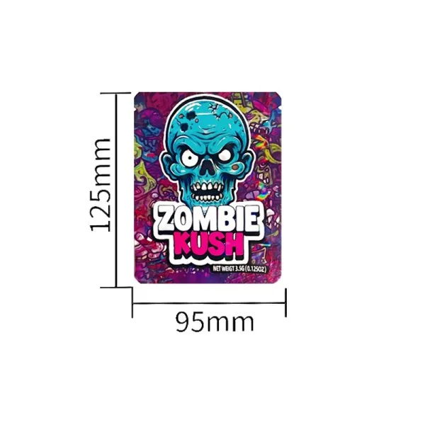 Pochette à Fermeture Pression Zombie & Skull (50pcs) 12.5x9.5cm - image 3