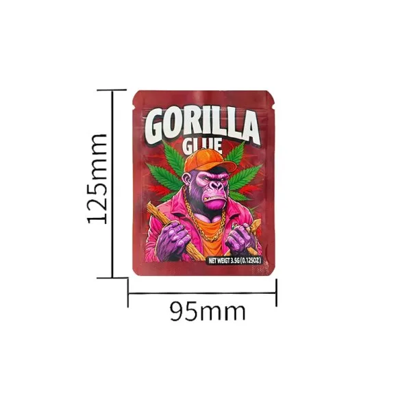 Pochette à Fermeture Pression Gorilla & Monkey (50pcs) 12.5x9.5cm - image 3