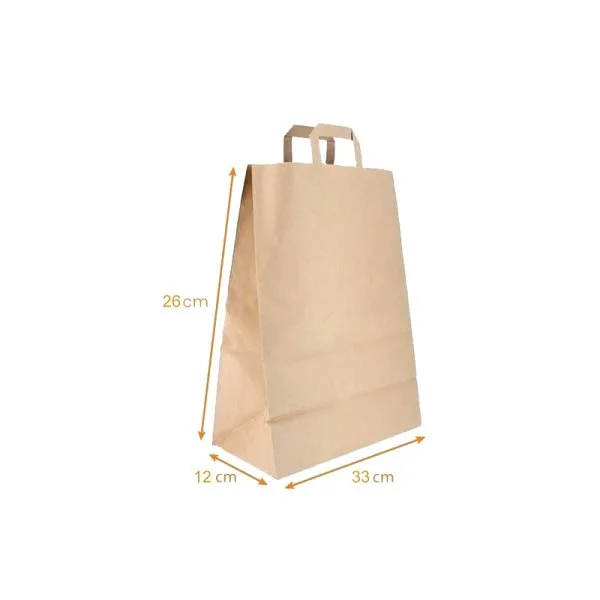 Sac Poignées Kraft  260 x 120 X 330mm  (50pcs) - SK1 - image 2