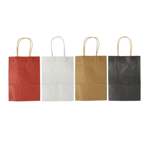 Sac Kraft poignées Torsadés Brun 15x8x21 (50pcs) S - image 2