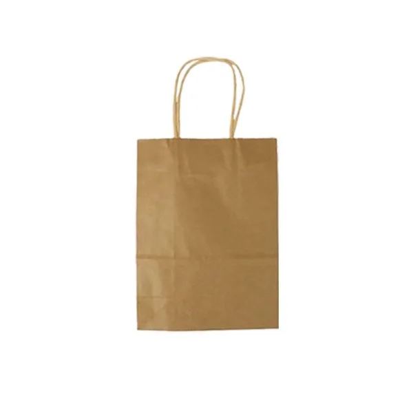 Sac Kraft poignées Torsadés Brun 15x8x21 (50pcs) S - image 6