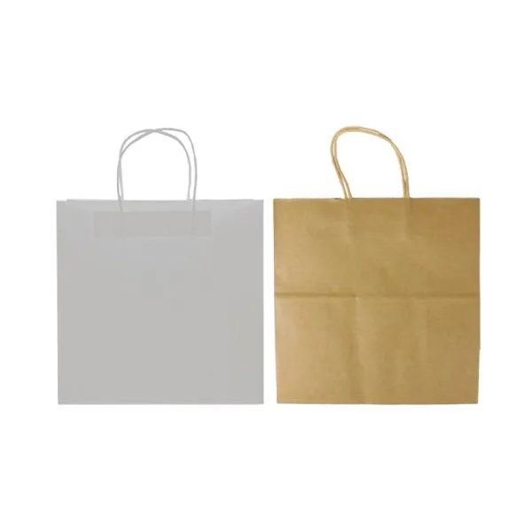 Sac Kraft poignées torsadés 28x15x28 (50pcs) L - image 2