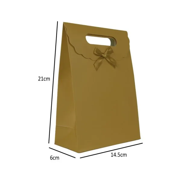 Sac Cadeau avec Poignée Nœud 14.5x6x21cm (10pcs) - image 3