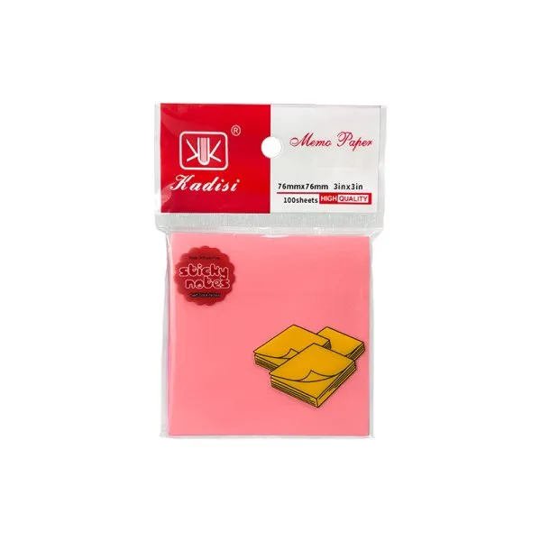 Bloc de 100 feuilles repositionnables aléatoires couleurs néon 7.6x7.6mm - Kadisi - image 4
