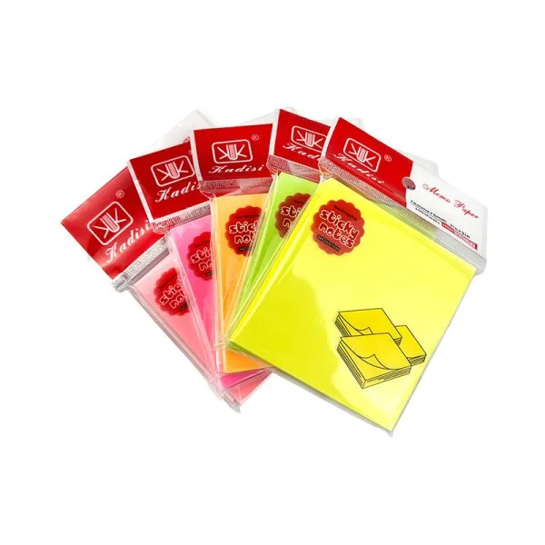 Bloc de 100 feuilles repositionnables aléatoires couleurs néon 7.6x7.6mm - Kadisi - image 8