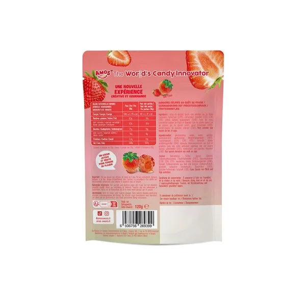 Bonbons Fruit Fraise 4D 120g - Amos - image 3