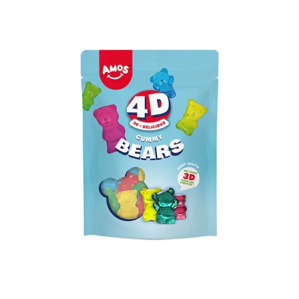 Bonbons Gummy Bears 4D 120g - Amos - image 2