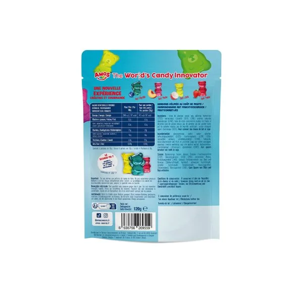 Bonbons Gummy Bears 4D 120g - Amos - image 3