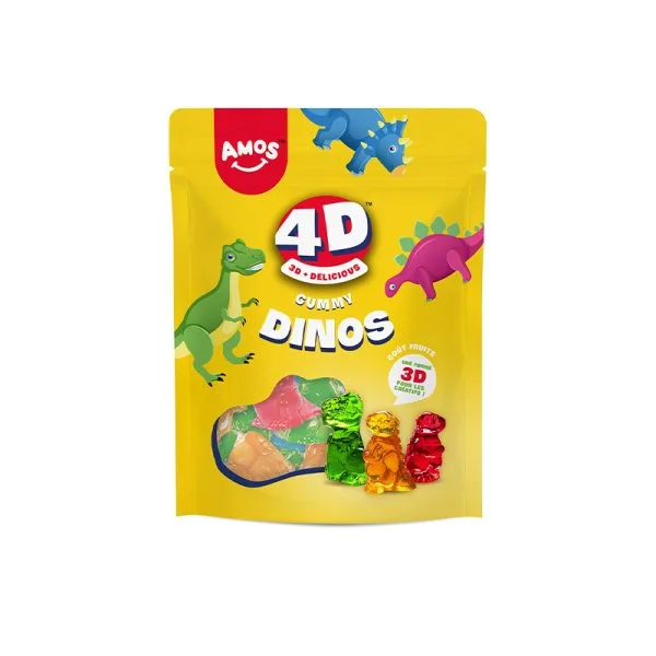 Bonbons Gummy Dino 4D 140g - Amos - image 2