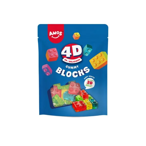 Bonbons Kids Blocks Lego 4D 140g - Amos - image 2