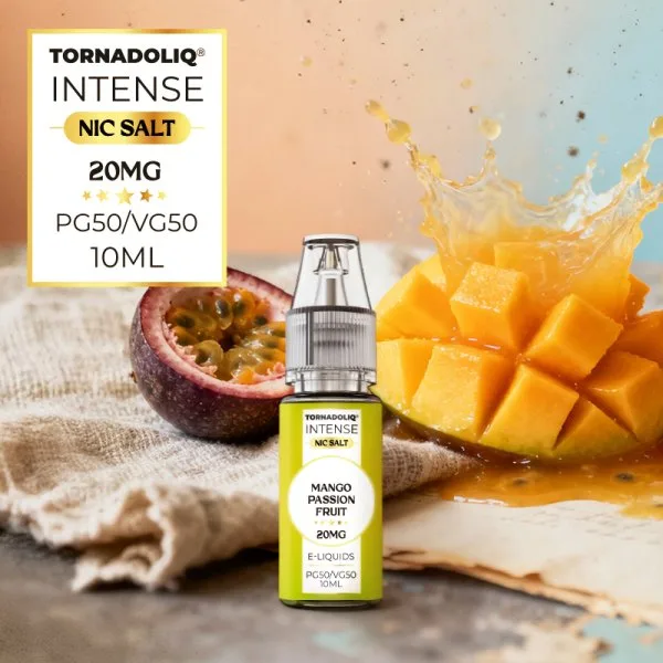 Mango Passion Fruit Nic Salts 10ml - Intense by Tornadoliq - image 2