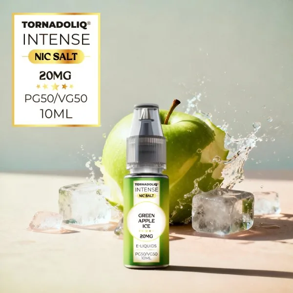 Green Apple Ice Nic Salts 10ml - Intense by Tornadoliq
