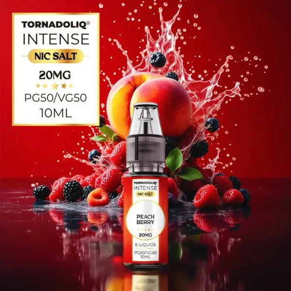 Peach Berry Nic Salts 10ml - Intense by Tornadoliq - image 2