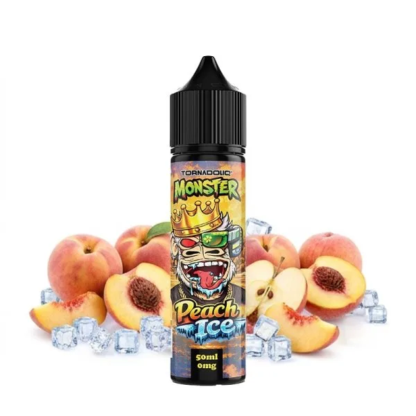 Peach Ice 0mg 50ml - Monster by Tornadoliq